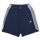 ADIDAS Mens Shorts Navy Blue Casual S W24 Sports Logo Polyester