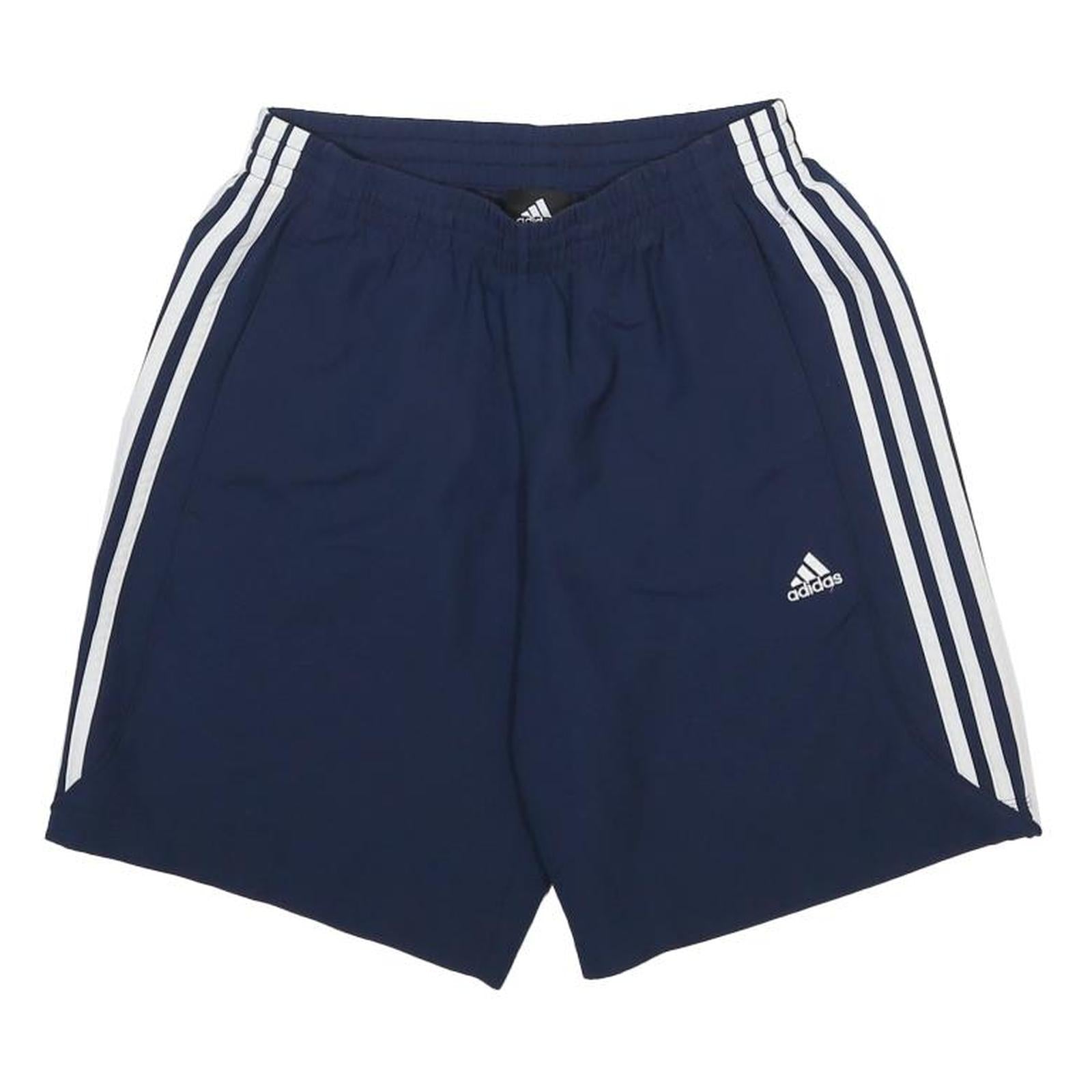 ADIDAS Mens Shorts Navy Blue Casual S W24 Sports Logo Polyester