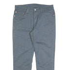 LEVI'S Mens Denim Blue Slim Straight Trousers W32 L25 Cotton Blend Casual Wear