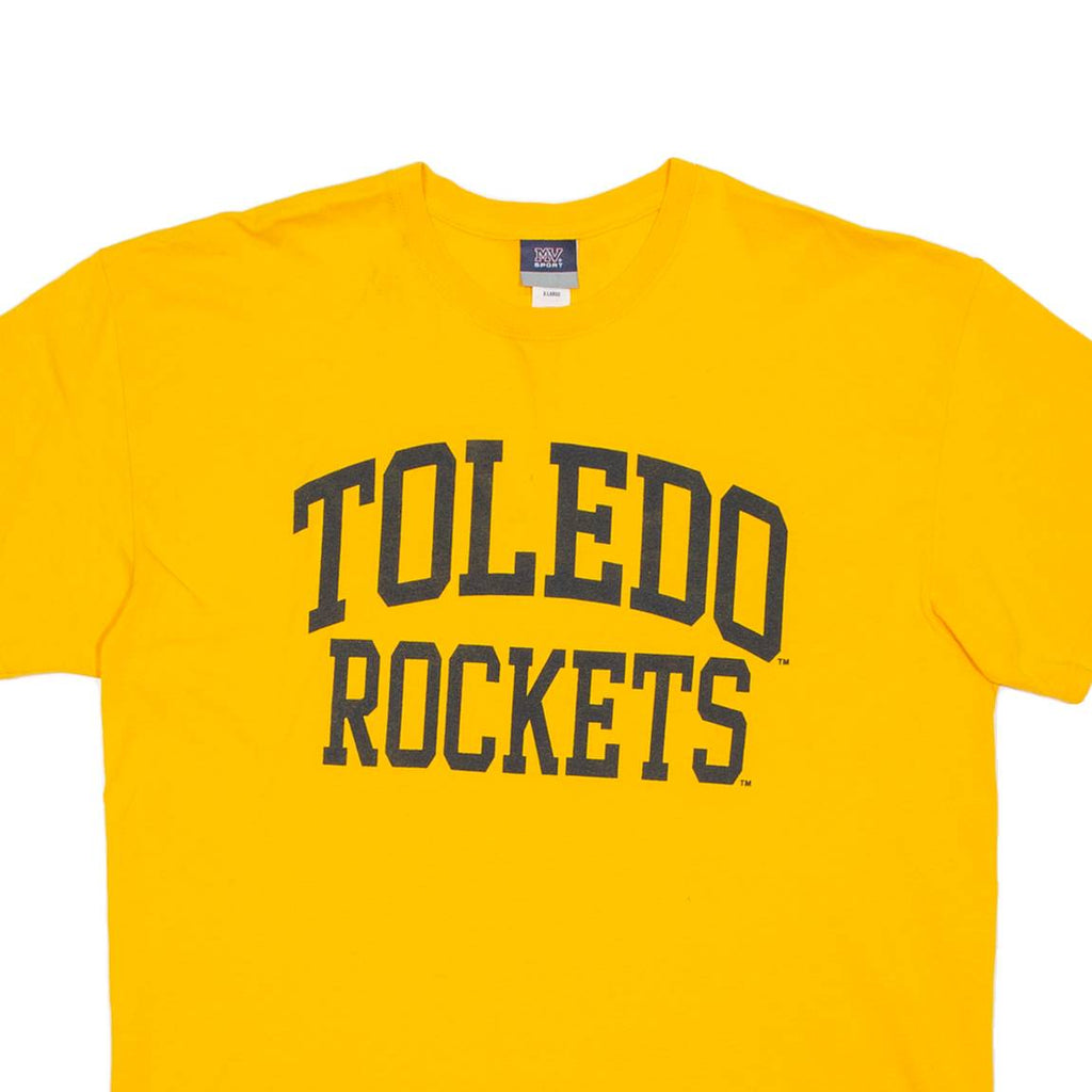 MV SPORTS Toledo Rockets Mens T-Shirt Yellow USA XL