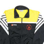 ERIMA Mens Black & Yellow Sports Zip Jacket M Polyester Track Top