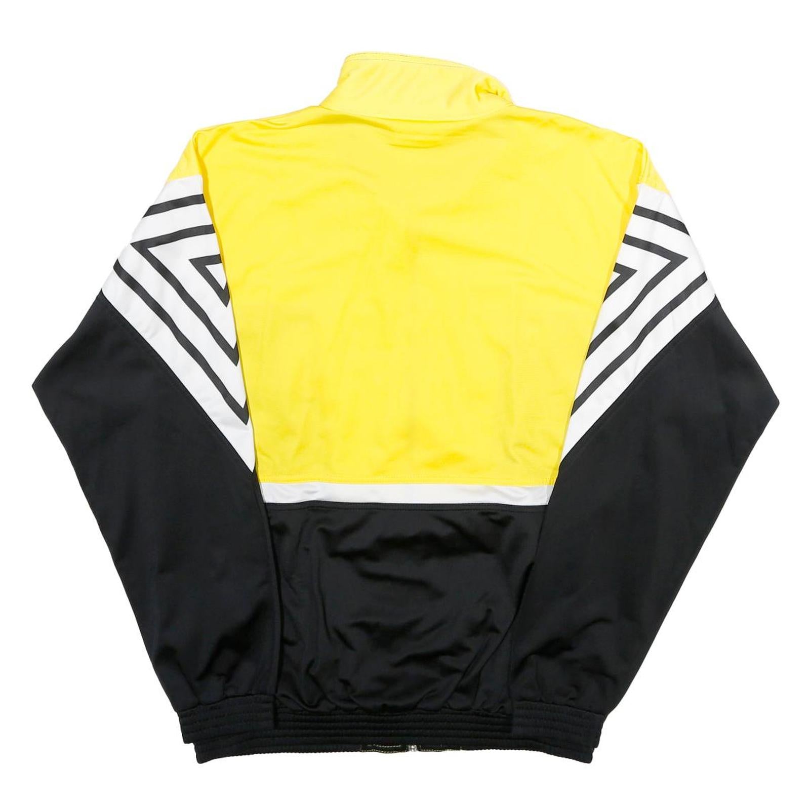 ERIMA Mens Black & Yellow Sports Zip Jacket M Polyester Track Top