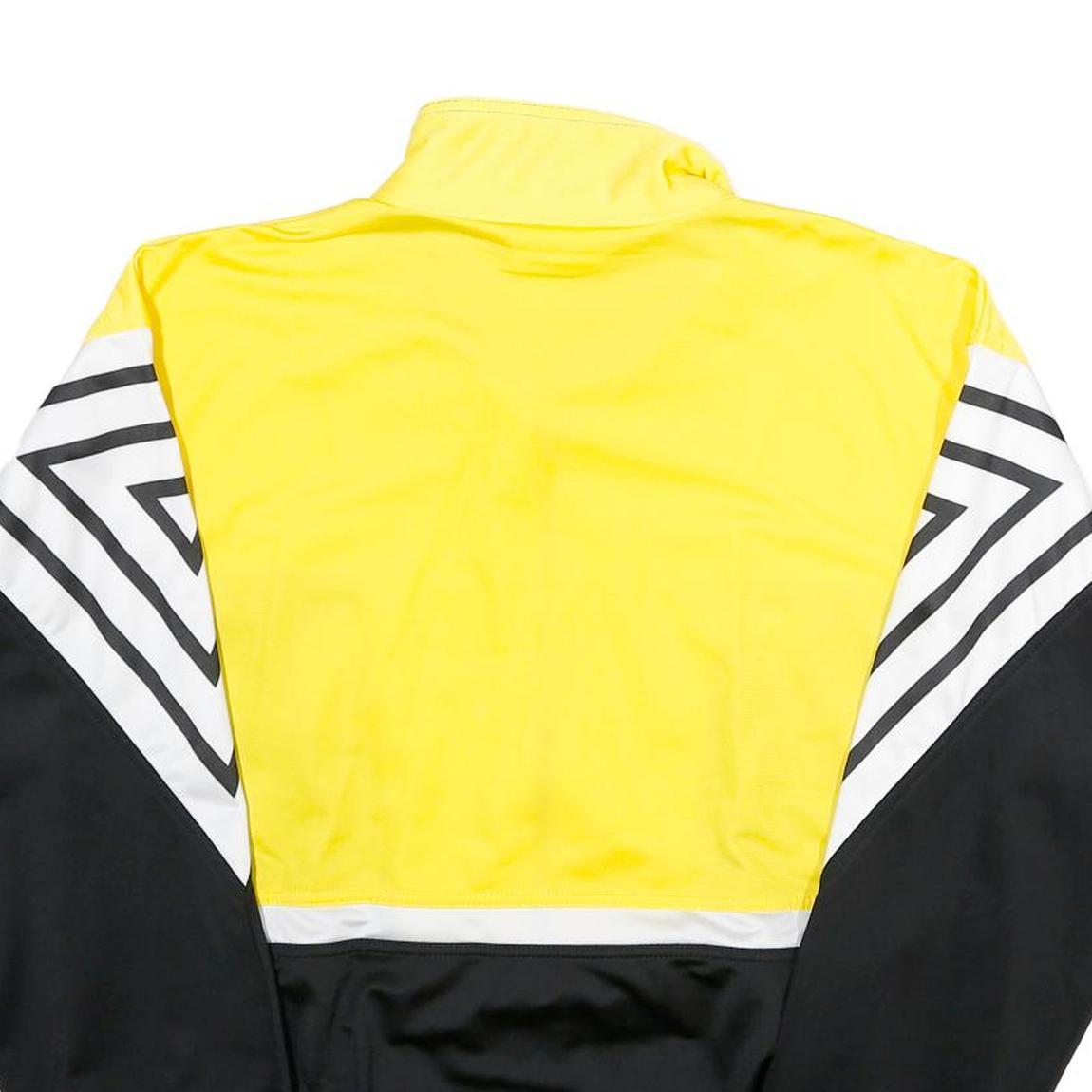 ERIMA Mens Black & Yellow Sports Zip Jacket M Polyester Track Top