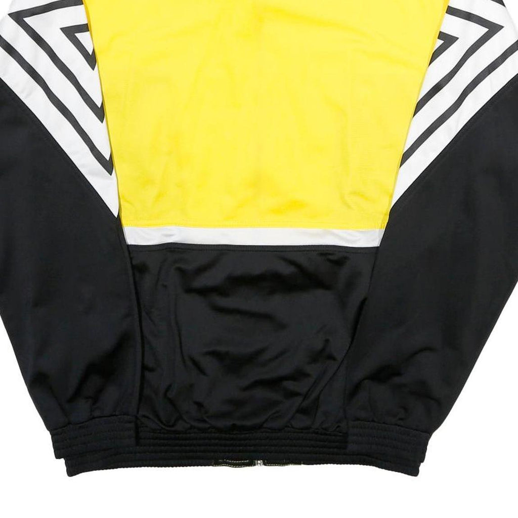 ERIMA Mens Black & Yellow Sports Zip Jacket M Polyester Track Top