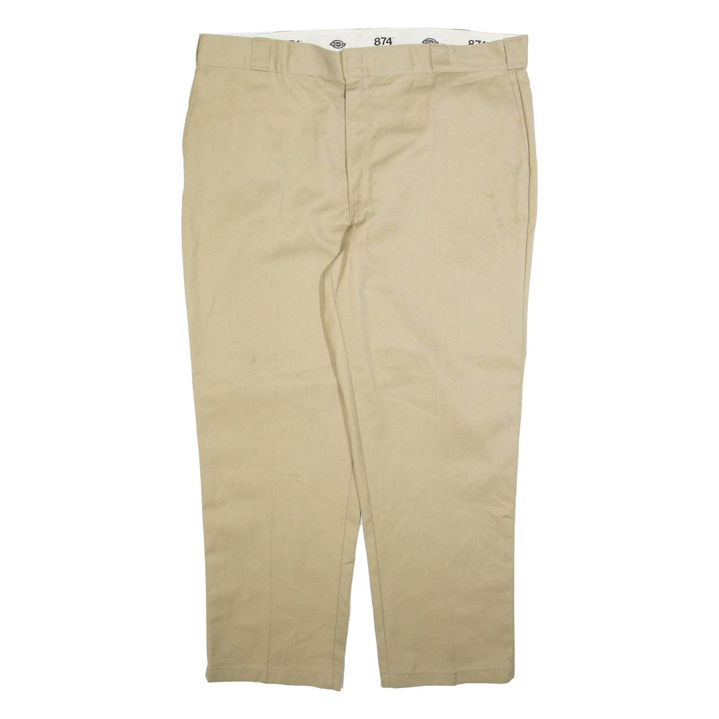DICKIES 874 Workwear Mens Trousers Beige Regular Straight W44 L29