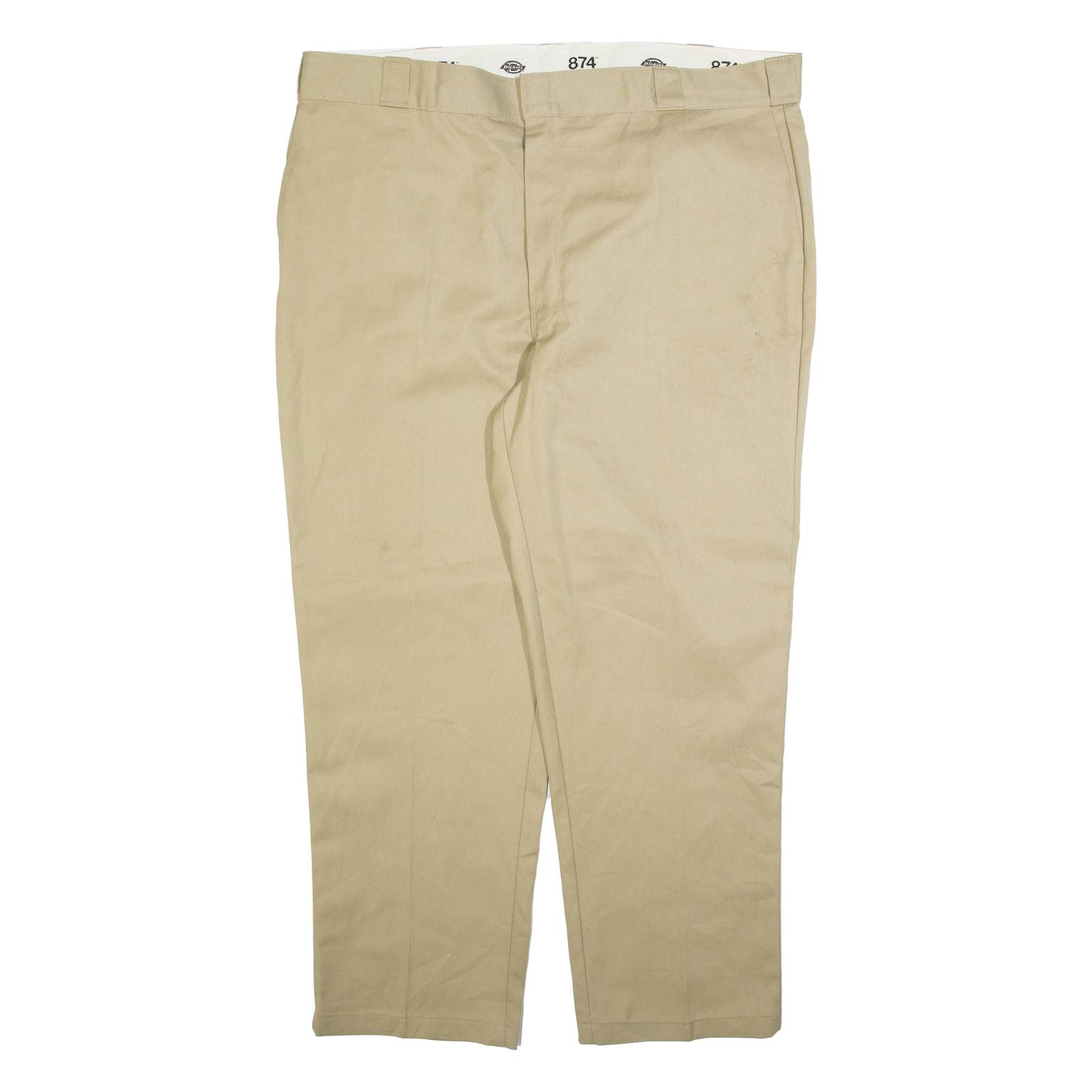 DICKIES 874 Workwear Mens Trousers Beige Regular Straight W44 L29