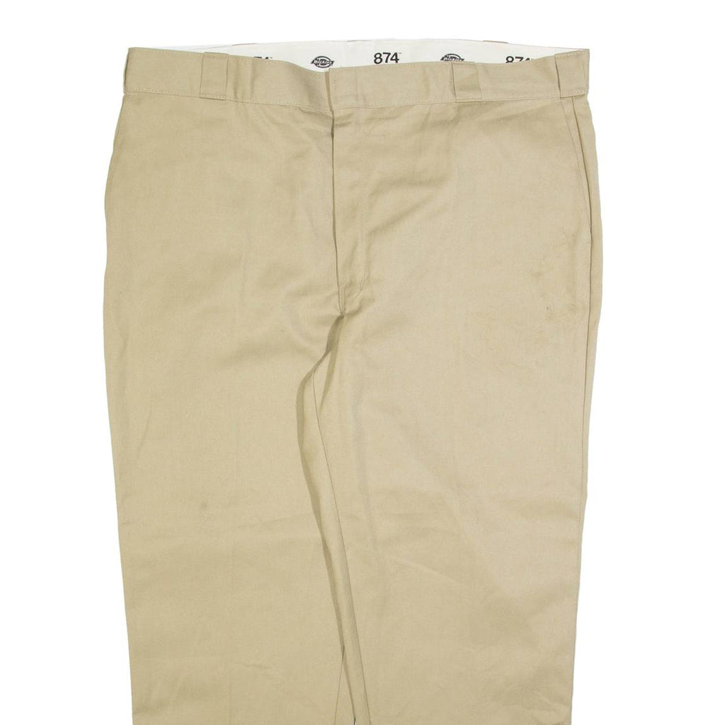 DICKIES 874 Workwear Mens Trousers Beige Regular Straight W44 L29