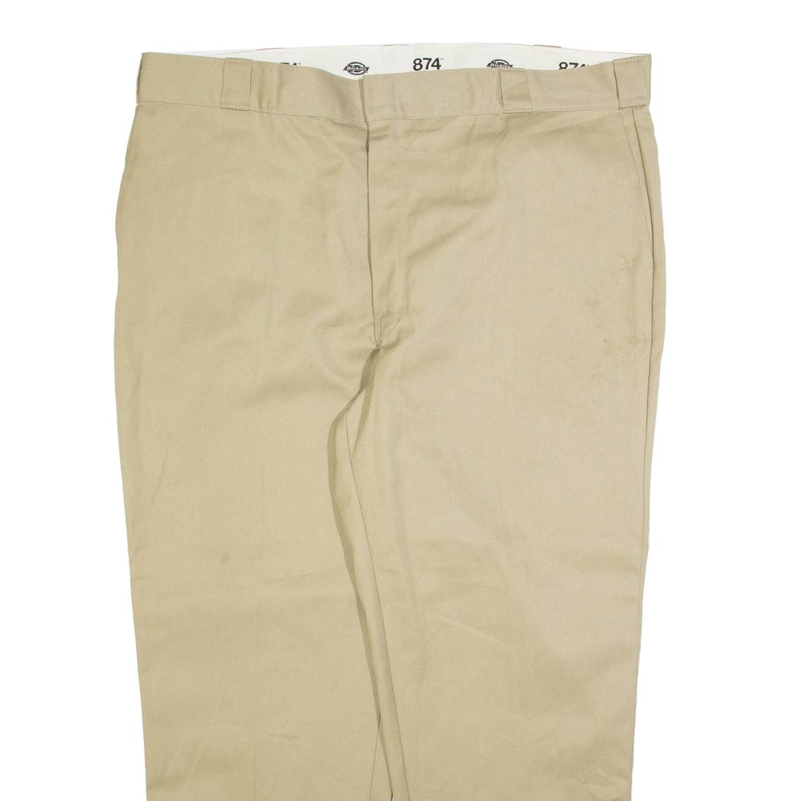 DICKIES 874 Workwear Mens Trousers Beige Regular Straight W44 L29