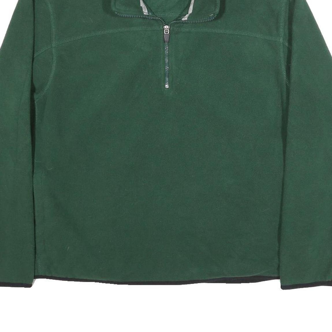ATHLETIC WORKS Mens Green Pullover Plain Crew Neck Basic Knit L Casual Polyester