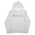 CHAMPION Mens Grey Pullover Hoodie XL Cotton Blend Casual Sportswear Sweatshirt