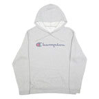 CHAMPION Mens Grey Pullover Hoodie XL Cotton Blend Casual Sportswear Sweatshirt
