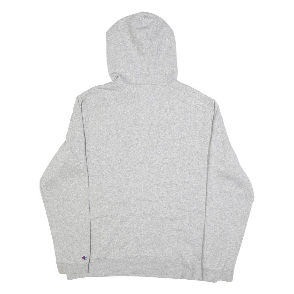 CHAMPION Mens Grey Pullover Hoodie XL Cotton Blend Casual Sportswear Sweatshirt