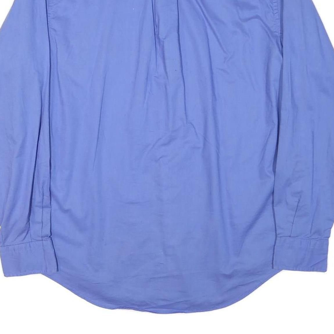 NAUTICA Mens Blue Cotton Blend Shirt M Classic Button-Down Long Sleeve