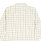 CARHARTT Womens Beige & Cream Checked Shirt XL Cotton Blend Button Up Casual