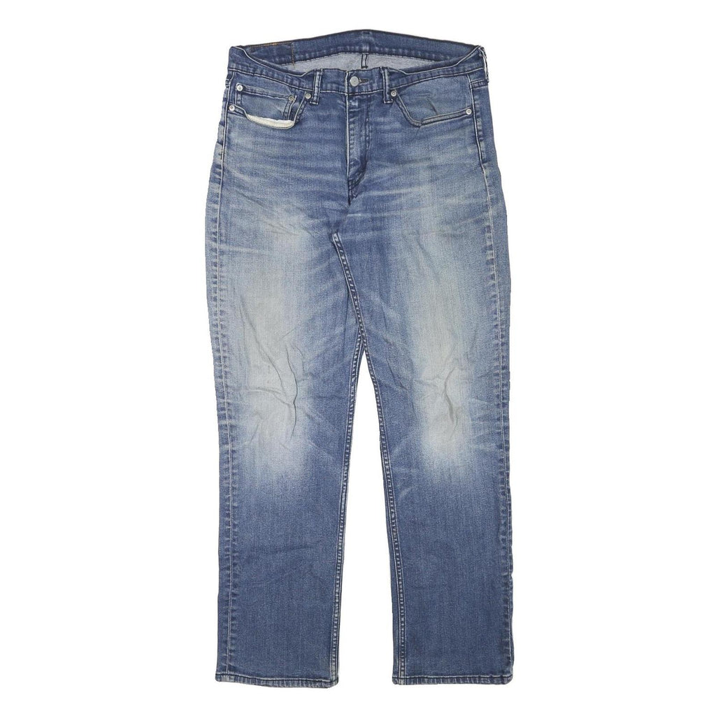 LEVI'S Mens Regular Blue Denim Stone Wash W32 L30 Classic Fit Jeans Zip Closure