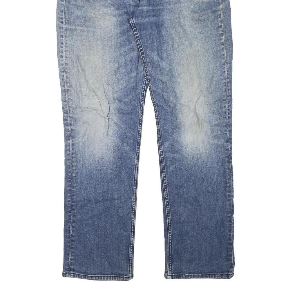 LEVI'S Mens Regular Blue Denim Stone Wash W32 L30 Classic Fit Jeans Zip Closure