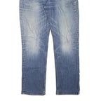 LEVI'S Mens Regular Blue Denim Stone Wash W32 L30 Classic Fit Jeans Zip Closure