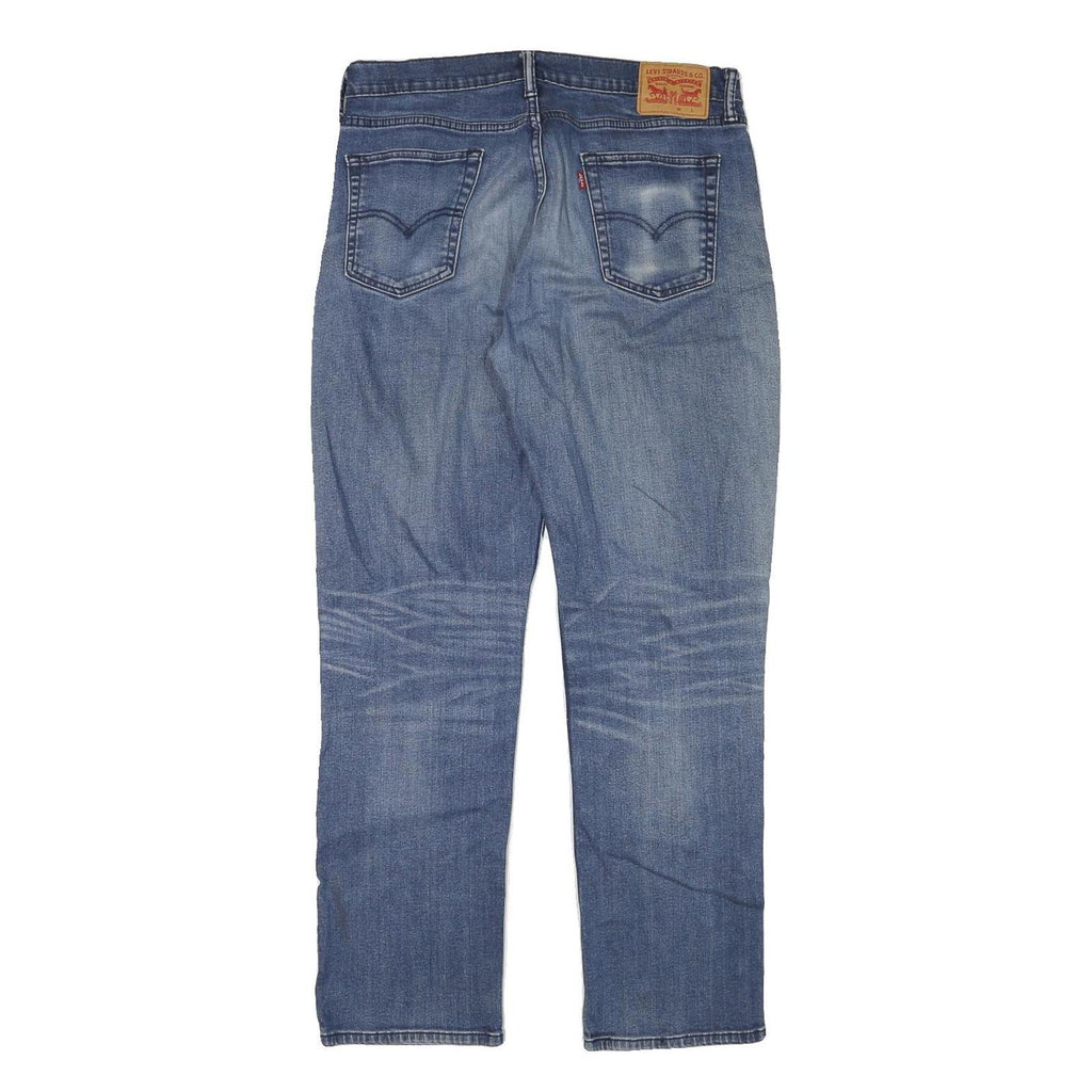 LEVI'S Mens Regular Blue Denim Stone Wash W32 L30 Classic Fit Jeans Zip Closure