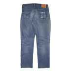 LEVI'S Mens Regular Blue Denim Stone Wash W32 L30 Classic Fit Jeans Zip Closure