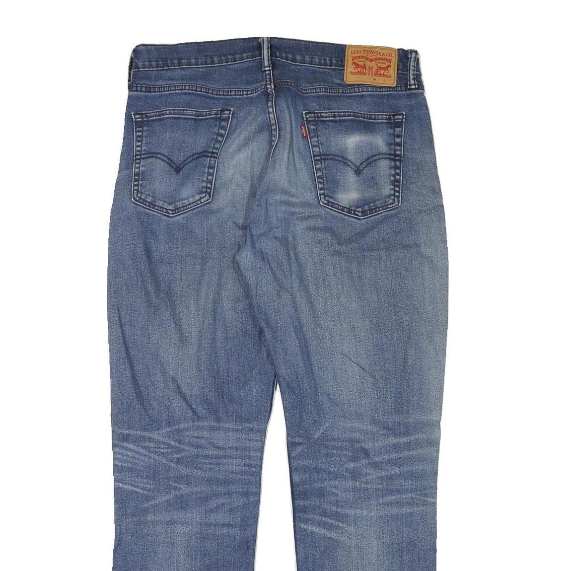 LEVI'S Mens Regular Blue Denim Stone Wash W32 L30 Classic Fit Jeans Zip Closure