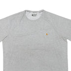 CARHARTT Mens Grey & Orange Workwear Pocket T-Shirt XL Short Sleeve Crew Neck