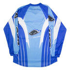 Ufo Blast Mens Jersey Blue Long Sleeve V-Neck 2XL
