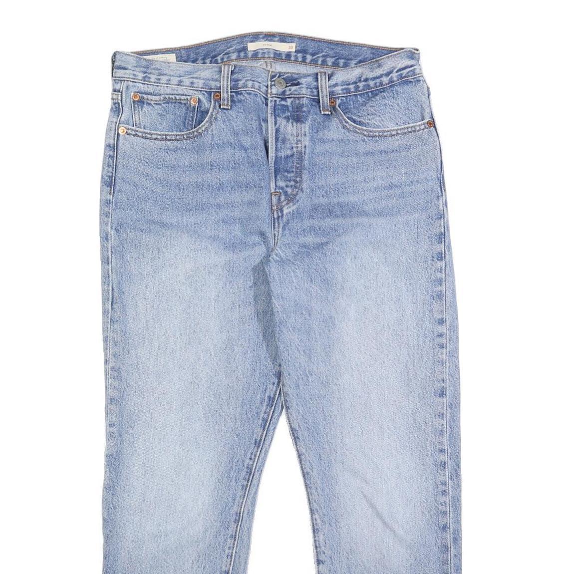 LEVI'S Wedgie Big E Womens Jeans Blue Regular Straight Denim Light W30 L26