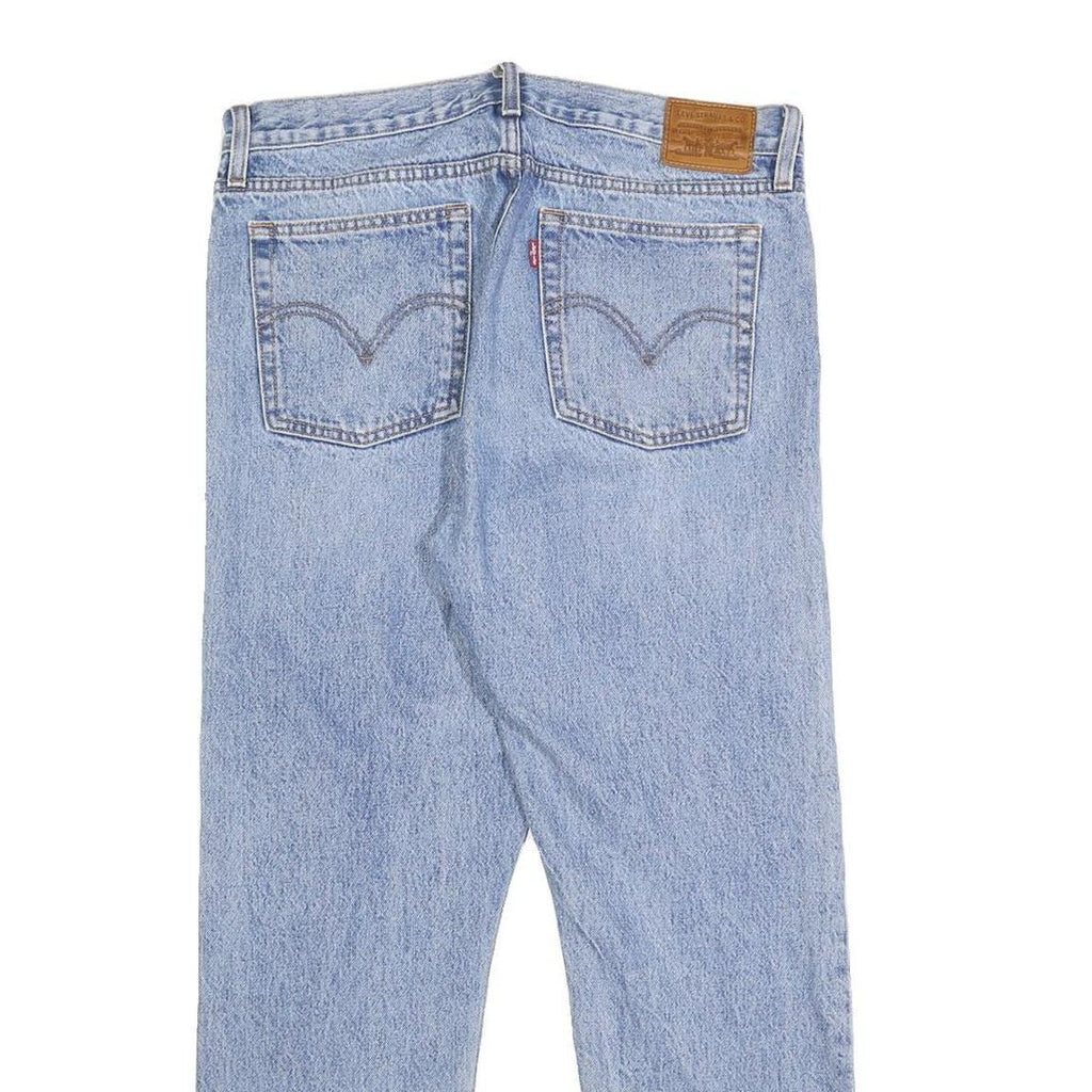LEVI'S Wedgie Big E Womens Jeans Blue Regular Straight Denim Light W30 L26