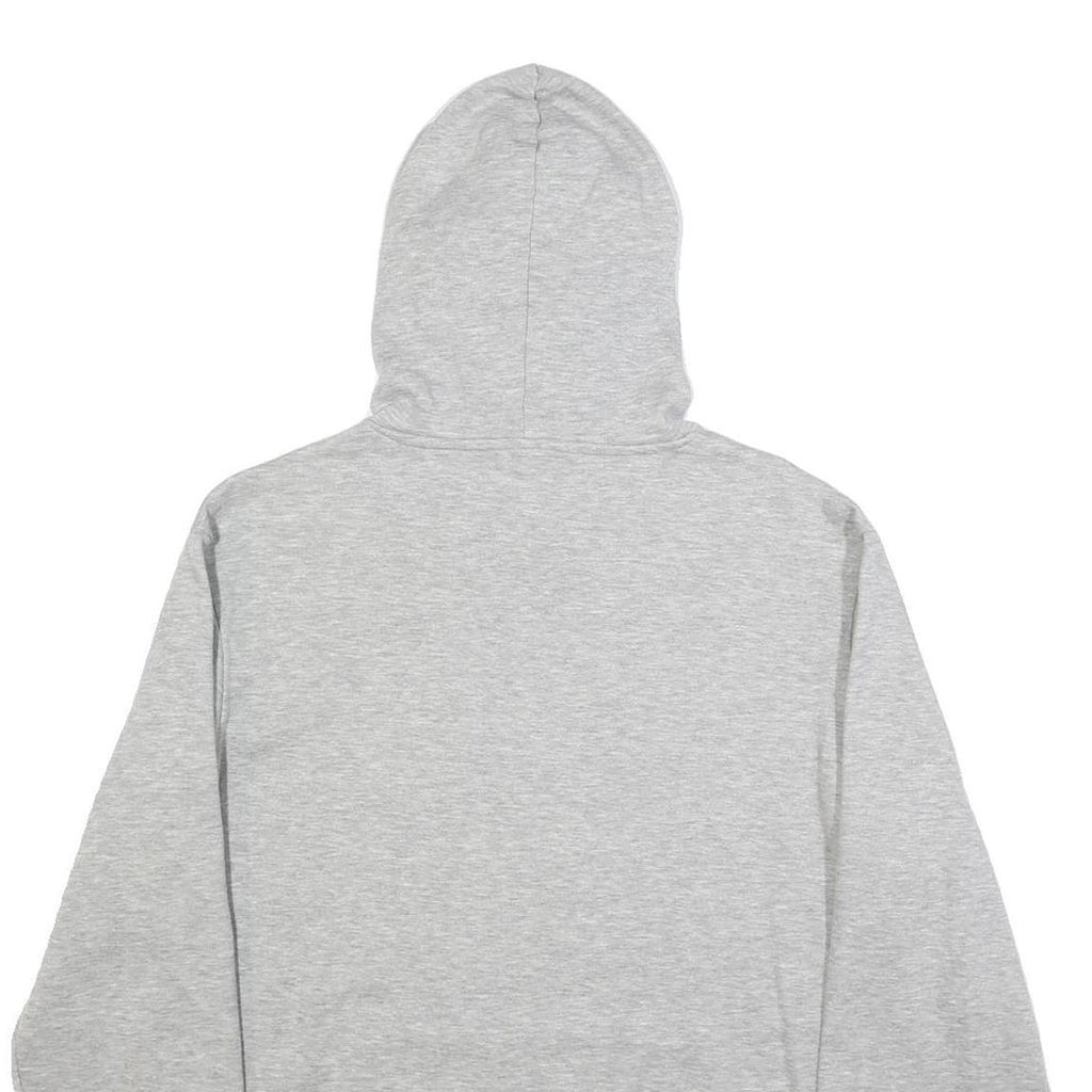 ADIDAS Mens Grey Pullover Hoodie M Cotton Blend Casual Sportswear Sweatshirt