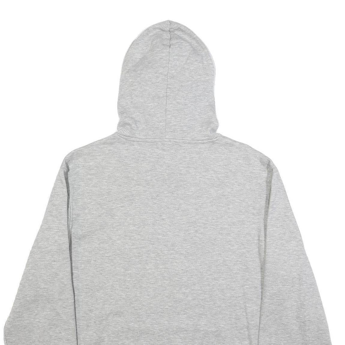 ADIDAS Mens Grey Pullover Hoodie M Cotton Blend Casual Sportswear Sweatshirt