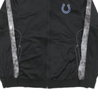 REEBOK Mens Black Grey NFL Track Jacket XL Polyester Blend Zip Sportswear