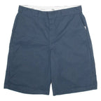 DICKIES Mens Workwear Shorts Blue Relaxed Striped 2XL W40