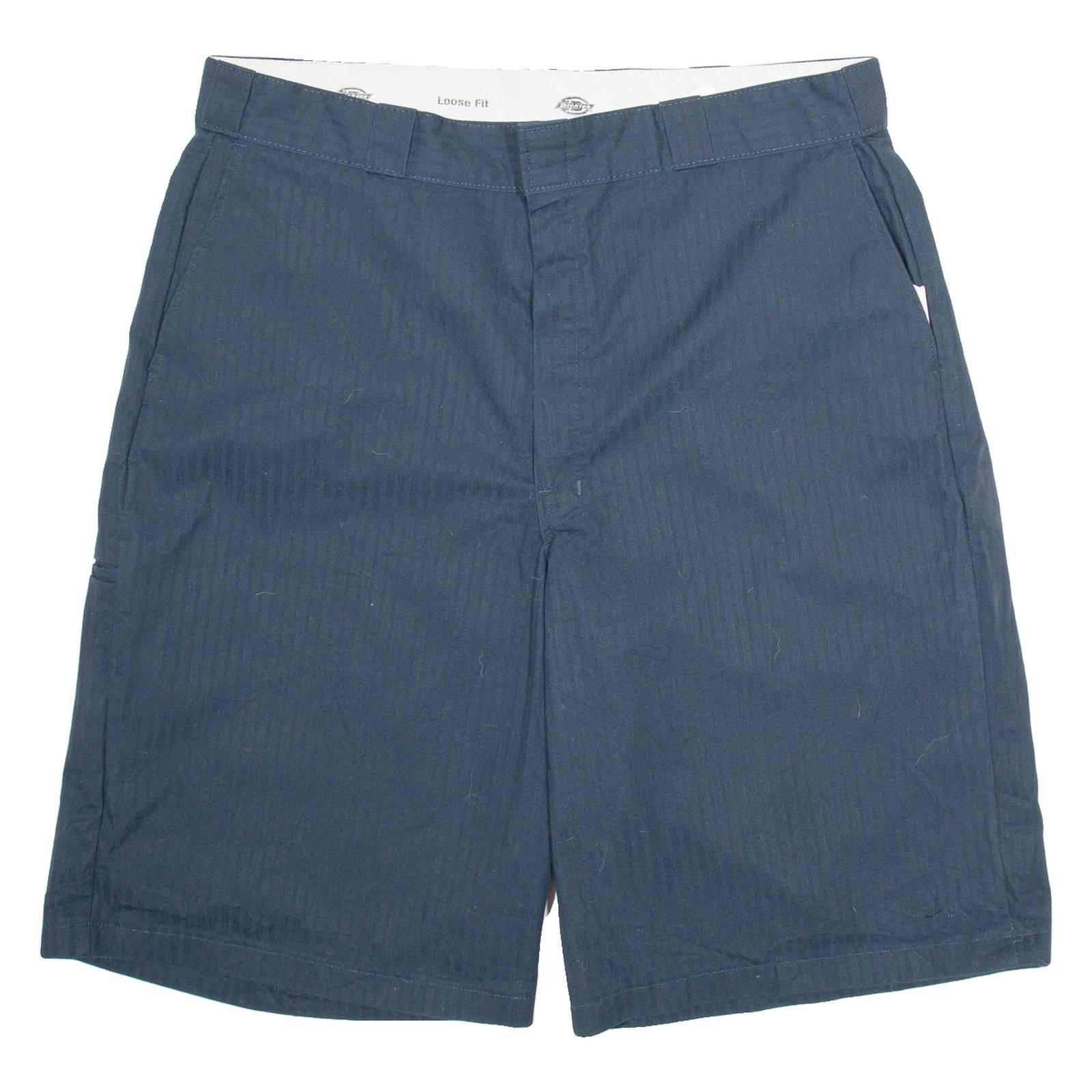 DICKIES Mens Workwear Shorts Blue Relaxed Striped 2XL W40