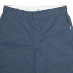 DICKIES Mens Workwear Shorts Blue Relaxed Striped 2XL W40