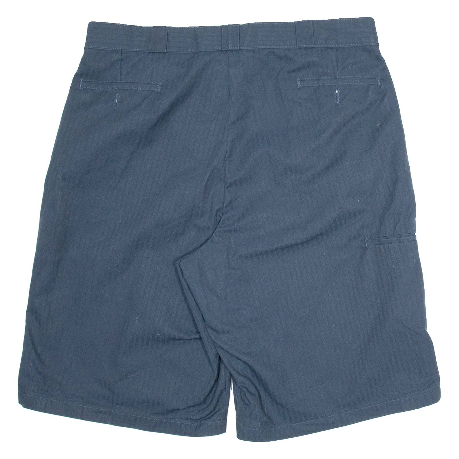 DICKIES Mens Workwear Shorts Blue Relaxed Striped 2XL W40
