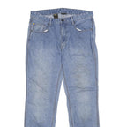 CAT Mens Light Blue Regular Fit Straight Denim Jeans W34 L32 Workwear