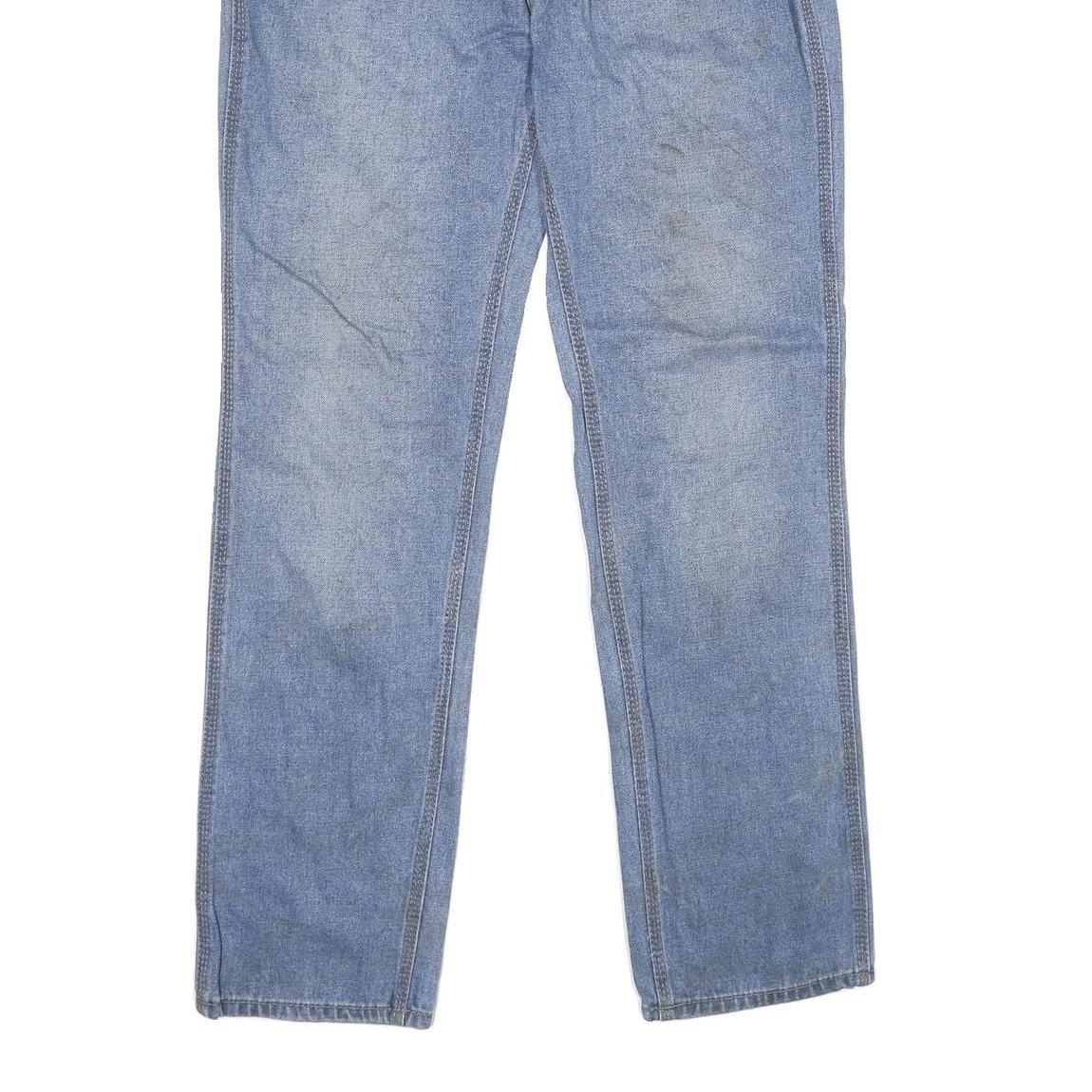 CAT Mens Light Blue Regular Fit Straight Denim Jeans W34 L32 Workwear