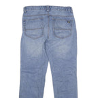 CAT Mens Light Blue Regular Fit Straight Denim Jeans W34 L32 Workwear