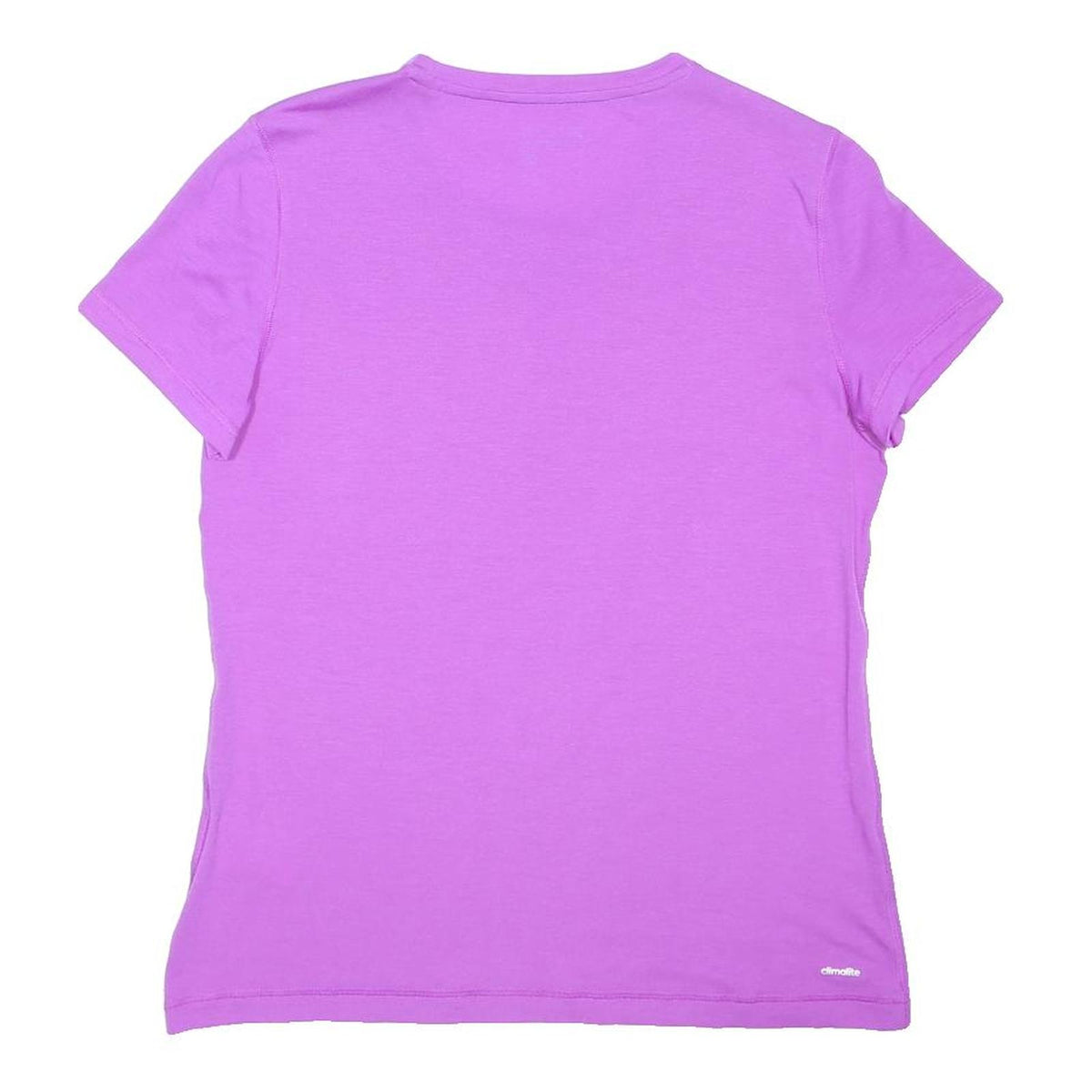 ADIDAS Womens Purple Classic T-Shirt L Short Sleeve Round Neck Cotton Blend
