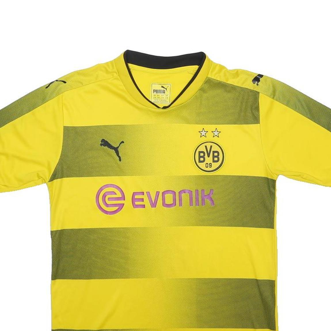 PUMA Boys Yellow & Green Borussia Dortmund Reus Football Shirt L Short Sleeve