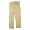 CARHARTT Mens Cotton Blend Beige Regular Fit Straight Leg Trousers W32 L32