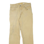 CARHARTT Mens Cotton Blend Beige Regular Fit Straight Leg Trousers W32 L32