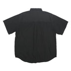 CHAPS RALPH LAUREN Mens Black Classic Fit Cotton Shirt XL Casual Short Sleeve