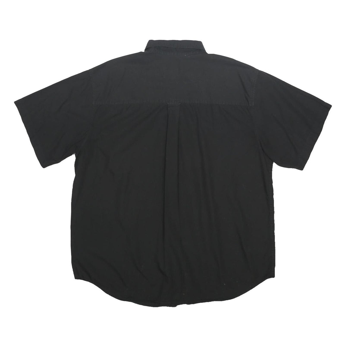 CHAPS RALPH LAUREN Mens Black Classic Fit Cotton Shirt XL Casual Short Sleeve