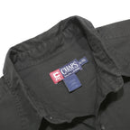 CHAPS RALPH LAUREN Mens Black Classic Fit Cotton Shirt XL Casual Short Sleeve