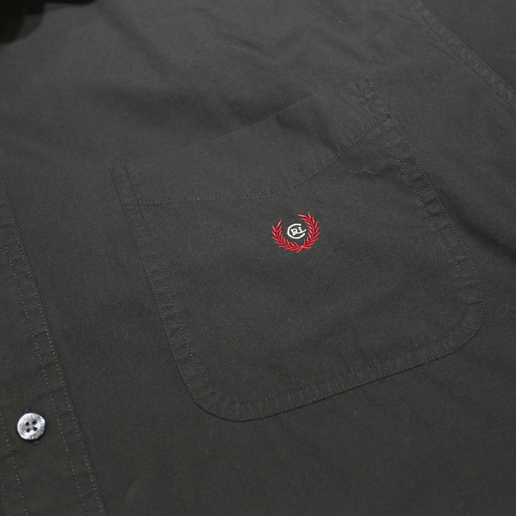 CHAPS RALPH LAUREN Mens Black Classic Fit Cotton Shirt XL Casual Short Sleeve
