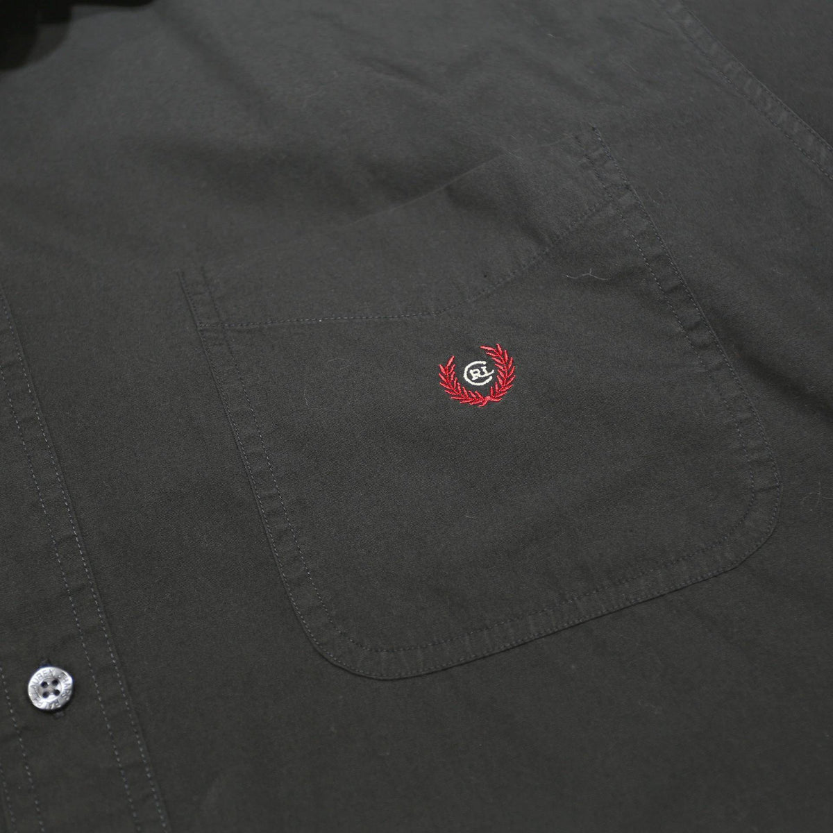 CHAPS RALPH LAUREN Mens Black Classic Fit Cotton Shirt XL Casual Short Sleeve