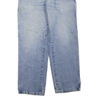 DICKIES Mens Regular Fit Light Blue Denim Jeans W32 L28 Workwear Zip Closure