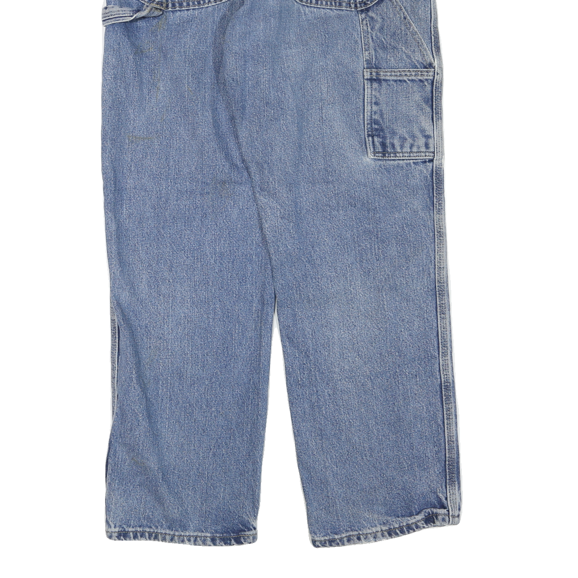 DICKIES Mens Regular Fit Light Blue Denim Jeans W32 L28 Workwear Zip Closure