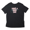 NIKE Mens Black Have A Nike Day Graphic T-Shirt L Short Sleeve Crew Neck